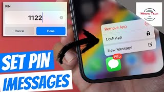 How to Set PASSWORD on iMessages | How to Lock Messages on iPhone | SET PIN on iMessage App iPhone