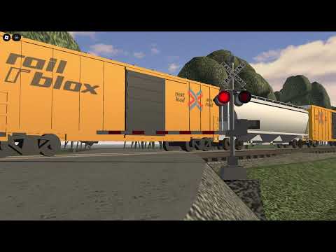 CSX 547 Leads Manifest South, Lehigh CT | Rd. Railroad Crossing