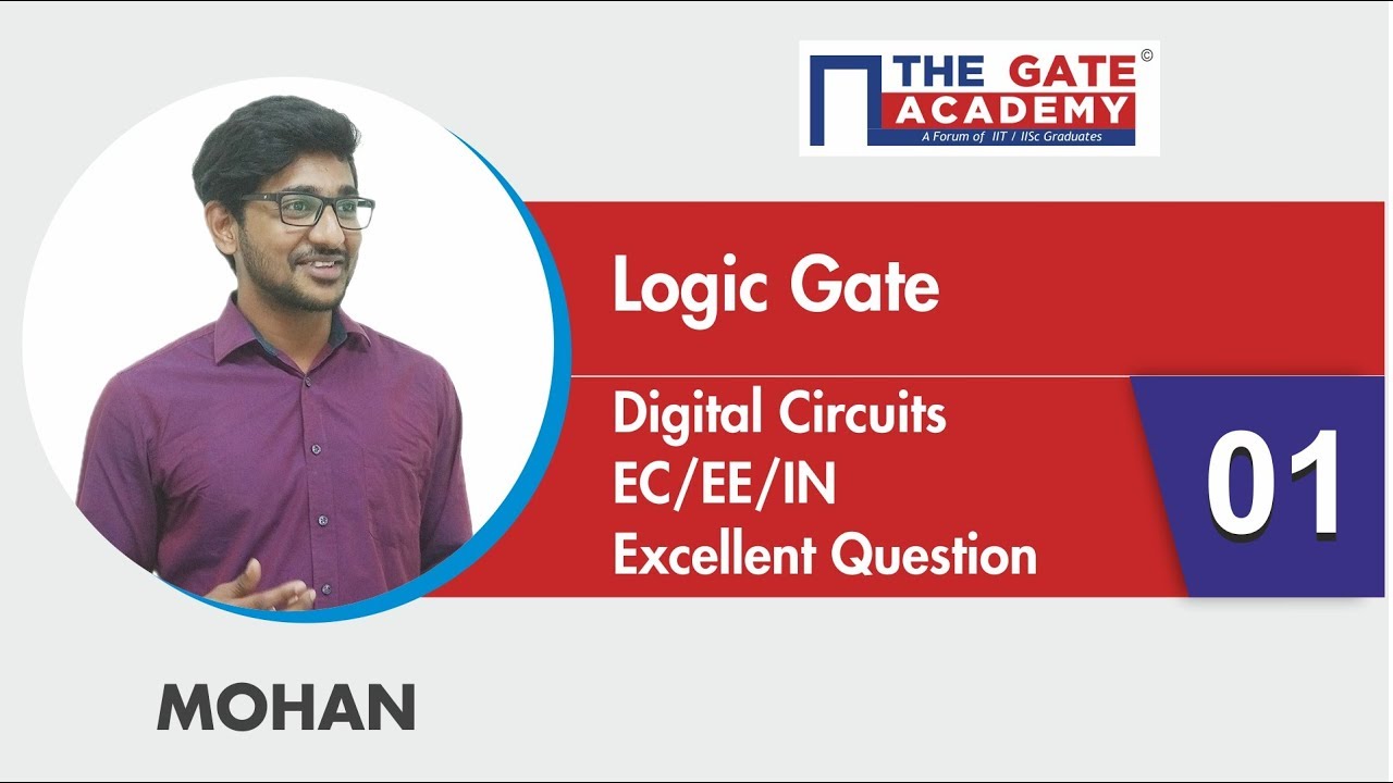 Logic Gate - Excellent Question -01 - GATE Sol | Digital Circuits | EC/EE/IN