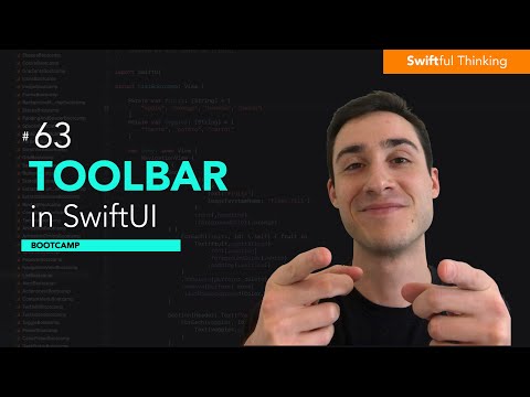 How to use Toolbar in SwiftUI | Bootcamp #63 thumbnail