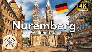 Nuremberg, Germany Walking Tour (4k Ultra HD 60fps) – Walk with subtitles