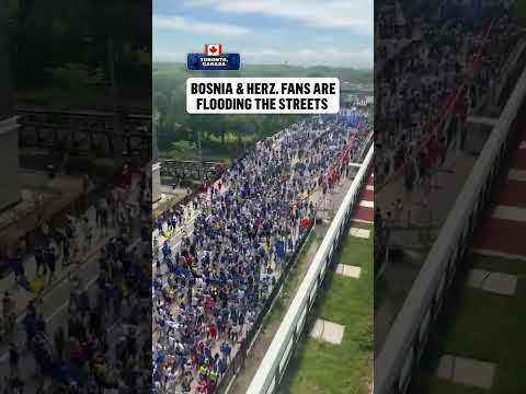 Bosnia brought the noise to Canada 🇧🇦🔊