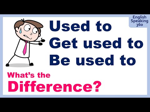 Difference between I USED TO / GET USED TO / BE USED TO  Super Useful English Grammar