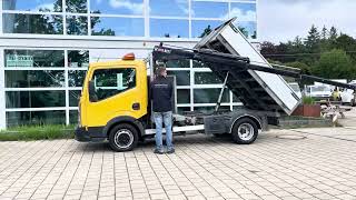 Nissan Cabstar E 130.35 2.5 dCi 290 3-S. Kipper + HIAB 022 T-2 Kraan Kr dump truck < 3.5t | Image 4 - Autoline