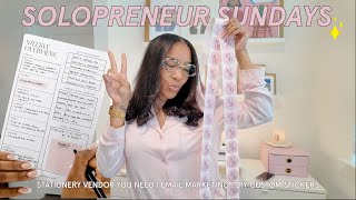 Small Business Vlog 🌸 Revealing My Stationery Vendor + Making CUTE DIY Custom Stickers