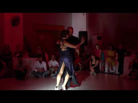  Maria Kalogera  and  Michalis Souvleris  are  dancing  to  the  nontraditional song  "  Milonga Triste  "  at  Summer TangoFest Bodrum  in  2018
