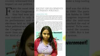 Summary Class 12,chapter8 Recent Developments in Indian politics #politicalscience #oneshot #ncert