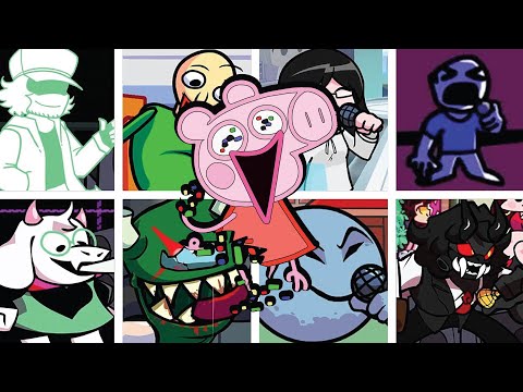 FNF Discovery Glitch Remix ( Vs Peppa Pig ) But Different Characters Sing It🎵 Everyone( All Pibby )