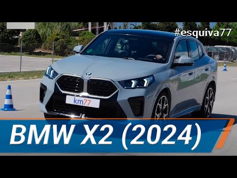 BMW X2 2024 – Maniobra de esquiva (moose test) y eslalon | km77.com