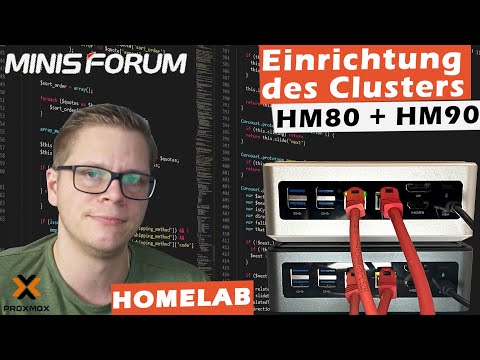 Homelab Minisforum HM80 + HM90 = Proxmox Cluster // Klappt die Einrichtung?