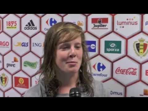 Laura Deloose na België-Noorwegen op 23 05 2015