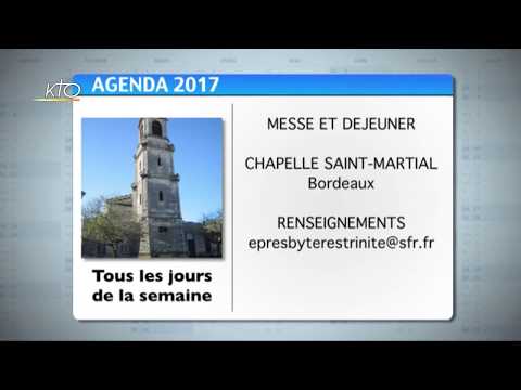 Agenda du 25 août 2017