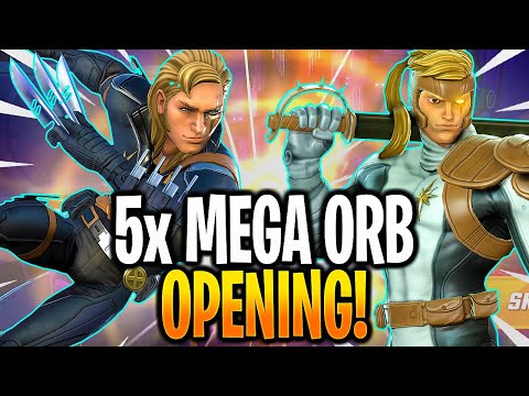 *NEW* 5x MEGA ORB OPENING! - MARVEL Strike Force - MSF