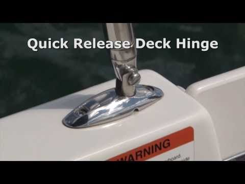 Quick Release Deck Hinge - Bimini Top Deck Mount