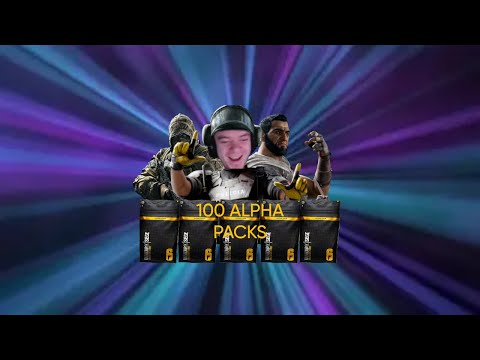 OPENING THESE 100 ALPHA PACKS WAS A GOOD IDEA (RAINBOW SIX SIEGE)