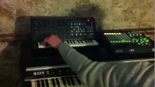 Joss Moog & Around7 working in the studio