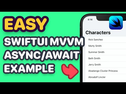 SwiftUI MVVM Async/Await Networking Example(SwiftUI 3.0, Xcode 13, Error Handling, SwiftUI Tutorial) thumbnail