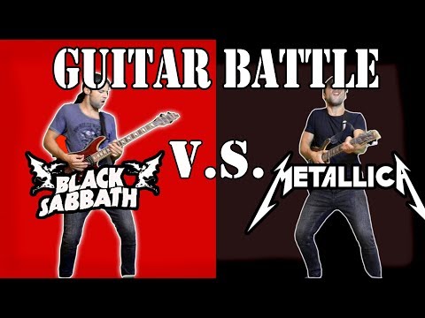Metallica VS Black Sabbath //  Guitar Riff Battle