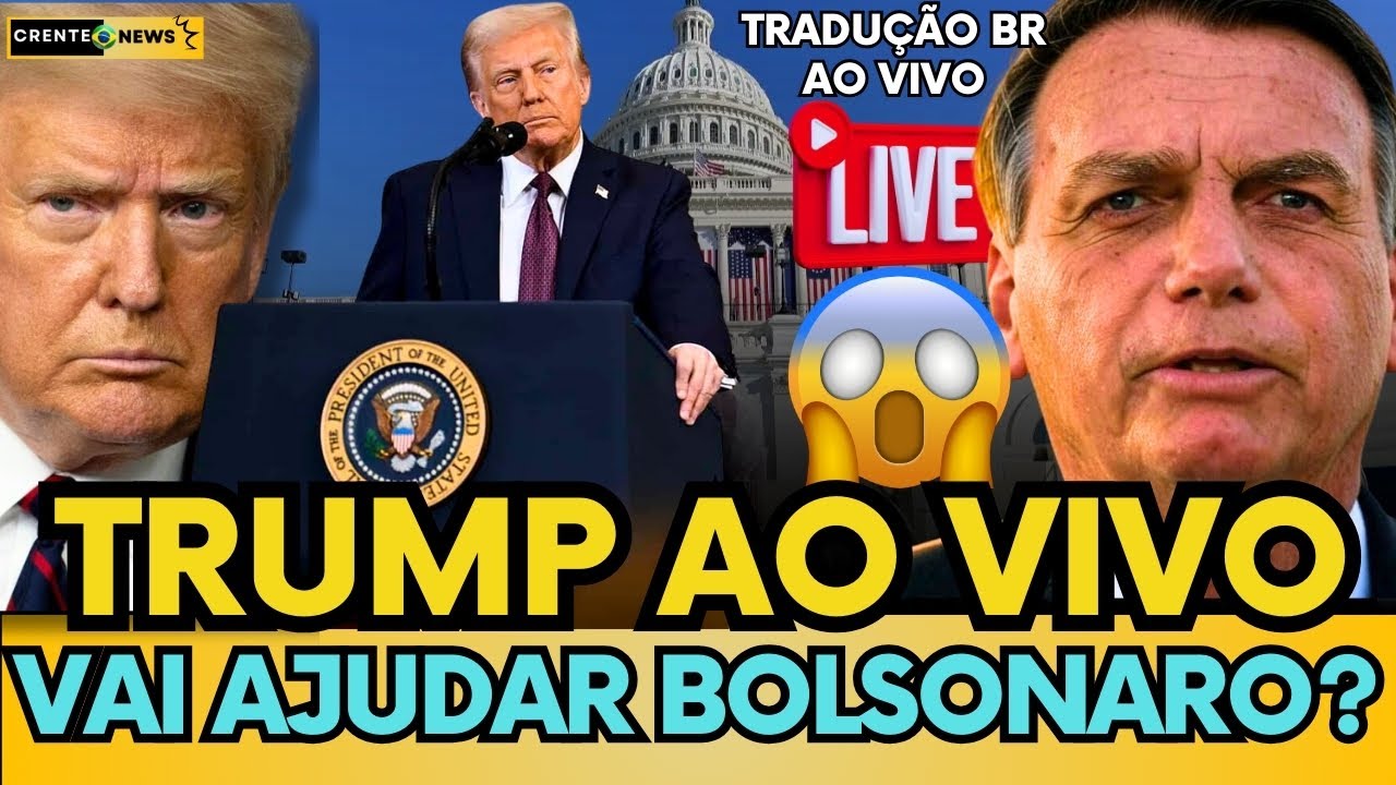 🚨AO VIVO: TRUMP MANDA RECADO PARA O MUNDO,VAI AJUDAR BOLSONARO? #trump #elonmusk #bolsonaro