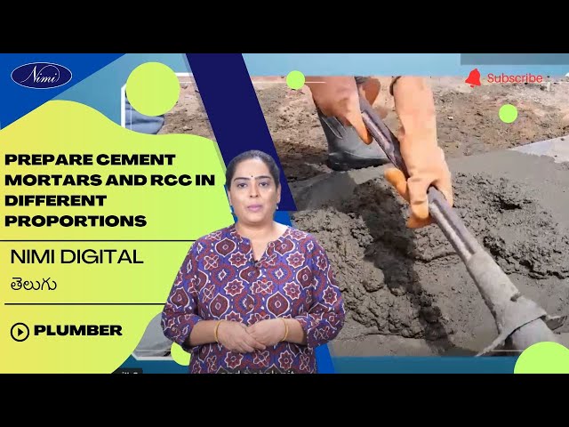 Prepare cement mortars and RCC in different proportions