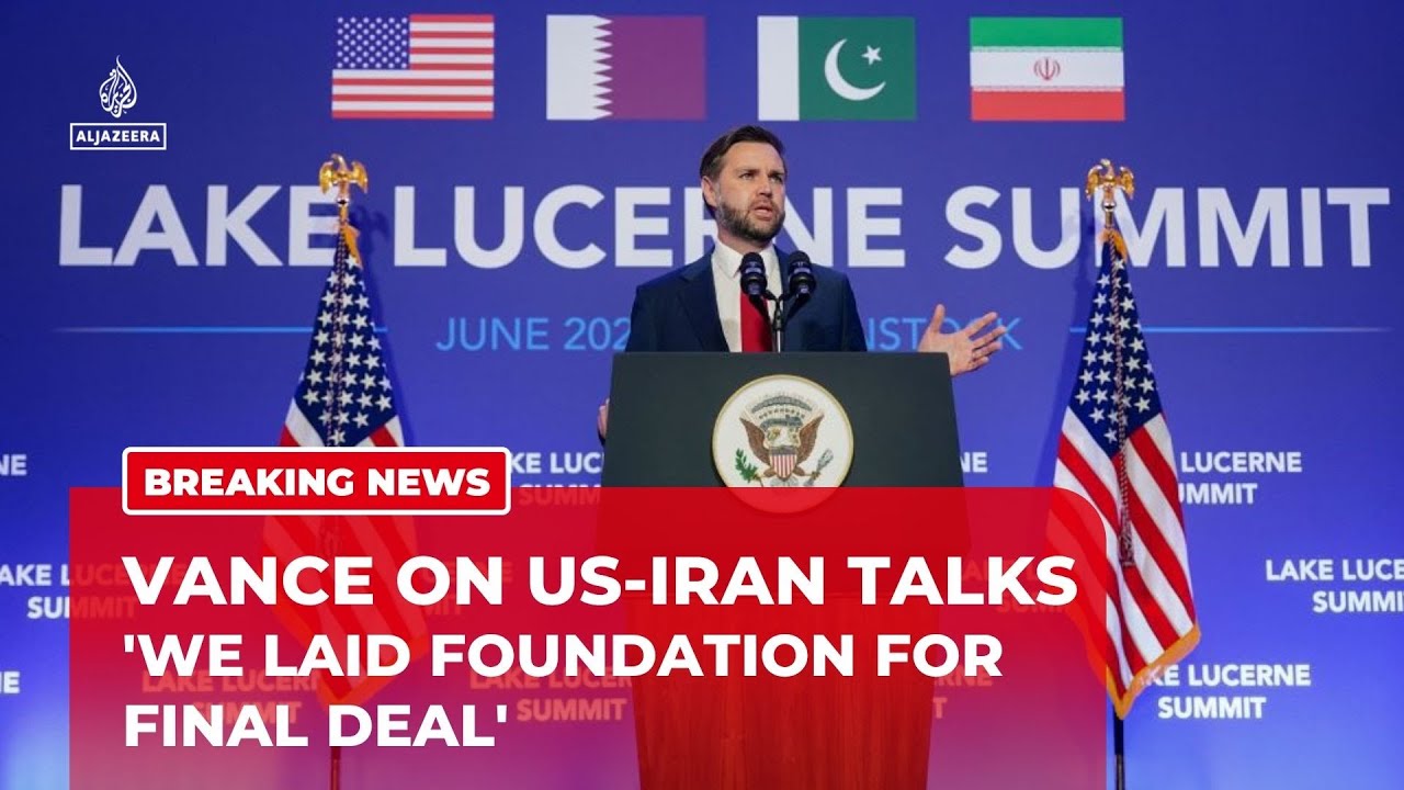 US Vice President JD Vance says ‘Very good foundation’ laid for final deal with Iran
