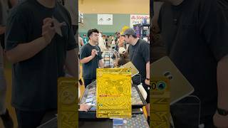 Trading a GOLD Pokémon Card! #pokemon #pokemonchannel #pokemoncards #pokemonvendingmachine #nintendo