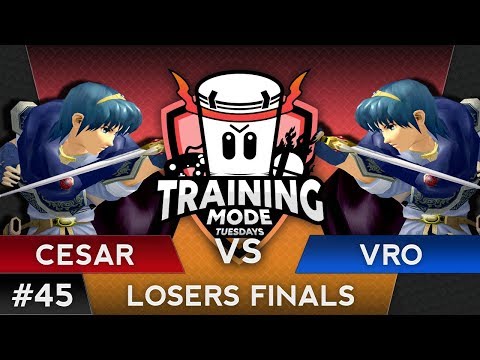 TMT 45 - Cesar (Marth) VS Vro (Marth) - SSBM Losers Finals - Melee