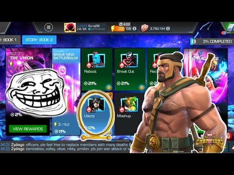 Paragon Journey ACT 7.1.4 (USURP) EASY COMPLETION | MARVEL CONTEST OF CHAMPIONS GAMEPLAY IN HINDI|