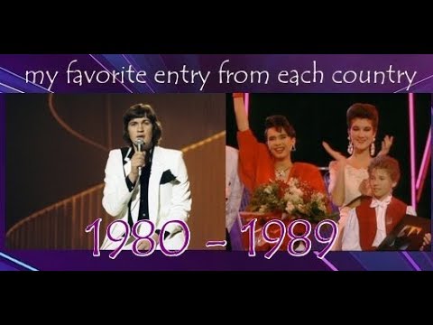 Eurovision 1980 - 1989 | my favorite entry from each country