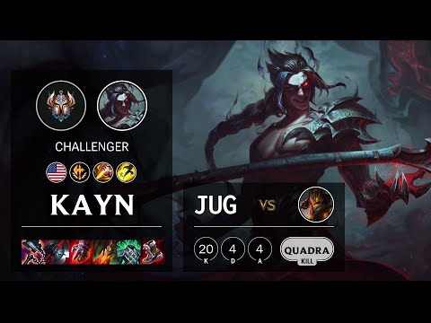 Kayn Jungle vs Jarvan IV - NA Challenger Patch 11.18