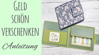 Geld schön verschenken ✿ Geldbörse aus Papier ✿ Gutschein verschenken ✿ Anleitung