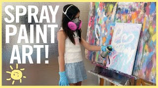 SPRAY PAINT ART KIDS CAN DO! (professional tutorial)