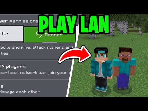 How To Play LAN With Friends Minecraft Bedrock! - Tutorial