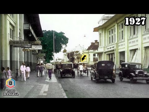 Bandung in the Past in 1927 | Rare Footage Colorized