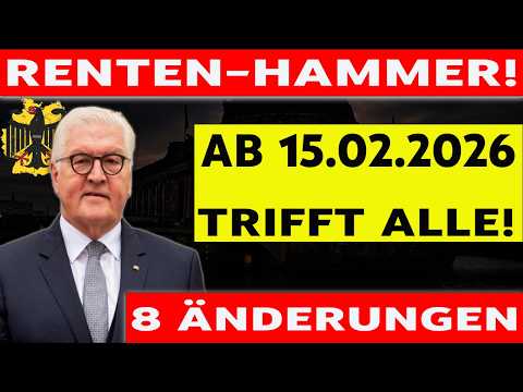 💥 Rente 2026: Ab 15. Februar gilt der Renten-Hammer – 8 neue Regeln für jeden!