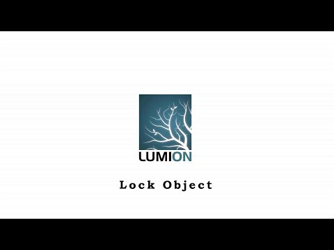 Lumion TIPS and TRICKS - Lock Object