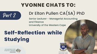 Yvonne chats to: Dr Elton Pullen: Self-reflection in studying