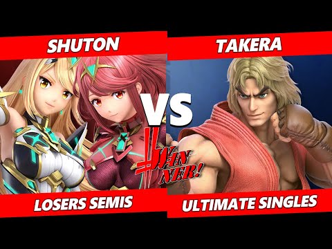 WINNER! #5 Losers Semis - takera (Ken) Vs. Shuton (Pyra Mythra) SSBU Ultimate Tournament