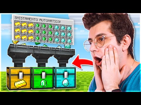 NEW AUTOMATIC CHEST SORTING! - Minecraft ITA Vanilla Plus