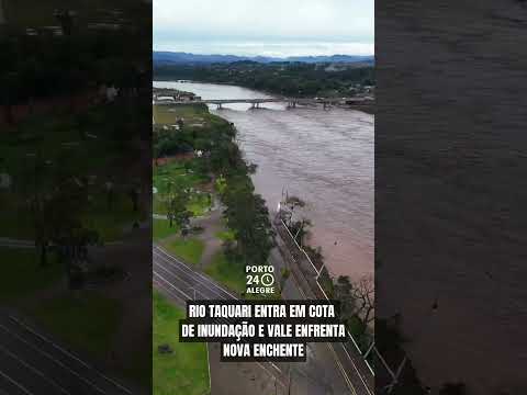 ALERTA: Rio Taquari volta a transbordar e coloca cidades em alerta