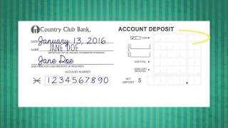 How to Deposit A Check