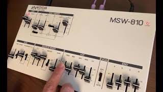 Video thumbnail for Michigan Synth Works MSW 810 Analog Synthesizer by Michael Dykehouse