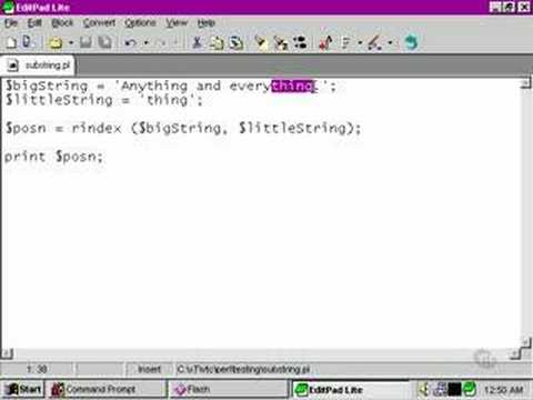 Perl Tutorials -Part 48- Locating a substring: 2