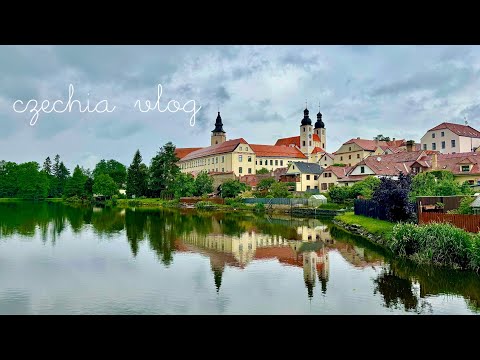 travel vlog | first day in czech republic | short visit to telc | from vienna to prague | hotel room