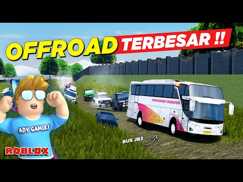 OFFROAD REALISTIS TERBESAR DI CDID UPDATE !! PENUH LUMPUR - Roblox Indonesia