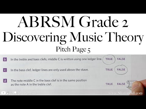 ABRSM Discovering Music Theory Grade 2 Pitch Page 5 with Sharon Bill