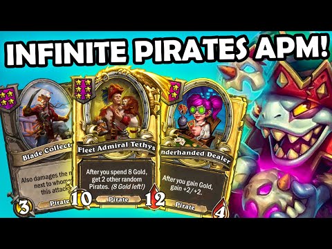 Infinite APM Pirates Always FUN! | Hearthstone Battlegrounds