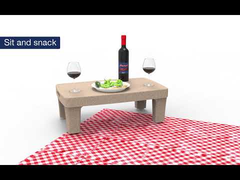 360 View | Serve and Store Multi Use Table | American Home by Simplay3