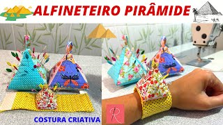 ALFINETEIRO - PORTA ALFINETES - ALFINETEIRO PIRÂMIDE - ALFINETEIRO DE PULSO - ALFINETEIRO DE MESA