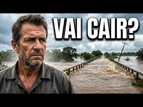 PONTE MARIA GOMES ARAMBARE ESTÁ TOTALMENTE SUBMERSA E COM FORTE CORRENTEZA 